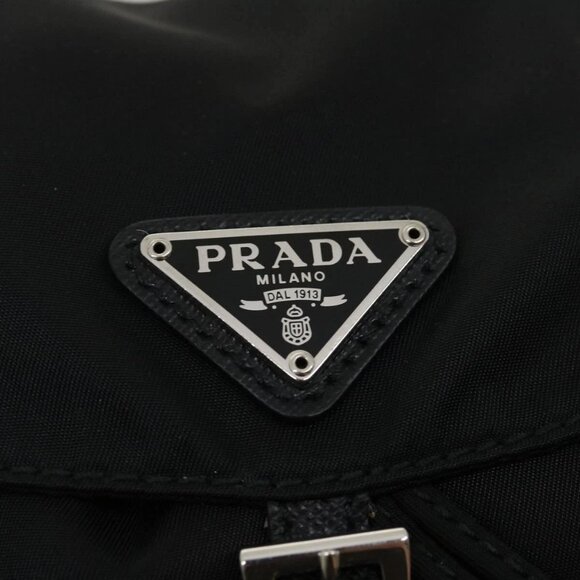 PRADA Chain Mini Shoulder Bag Nylon Black - Picture 12 of 16